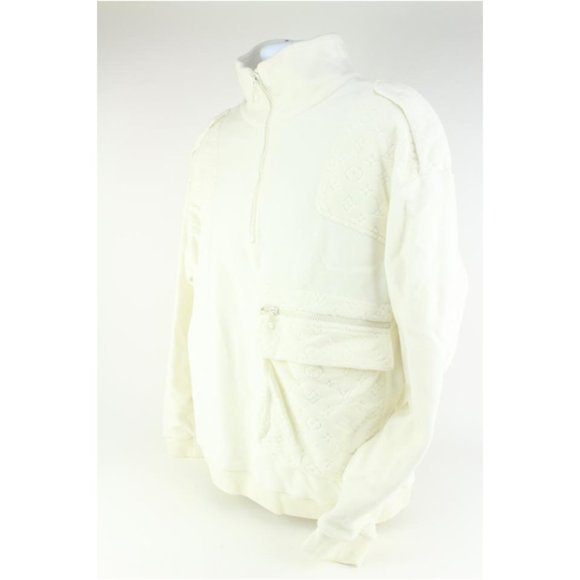 Louis Vuitton Mens Small Plain Rainbow Runway Velour Monogram Zip Sweatshirt - Picture 2 of 12